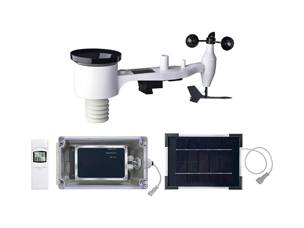 MISOL 4G Wetterstation, Datenübersicht, SMS-Nachricht, WCDMA, GSM, Grau