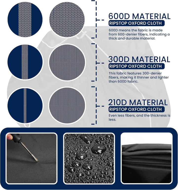 TeamObsidian Fahrradgarage wetterfest - Fahrradabdeckung wasserdicht - Fahrrad Garage Outdoor - 1 bi
