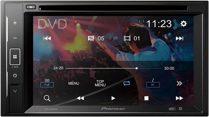 Pioneer AVH-A240DAB-AN 2-DIN-Multimedia Player, 6,2-Zoll ClearType-Touchscreen, Smartphone-Anbindung
