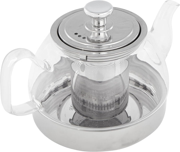 IBILI - Teekocher aus Glas mit Filter Induction, Borosilikatglas, 0,8 Liter, für Induktionsherde gee