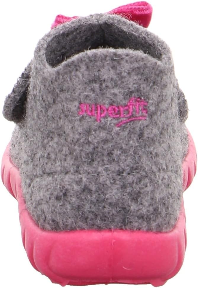 Superfit Baby-Mädchen Happy Hausschuh 19 EU Hellgrau Pink 2500, 19 EU Hellgrau Pink 2500