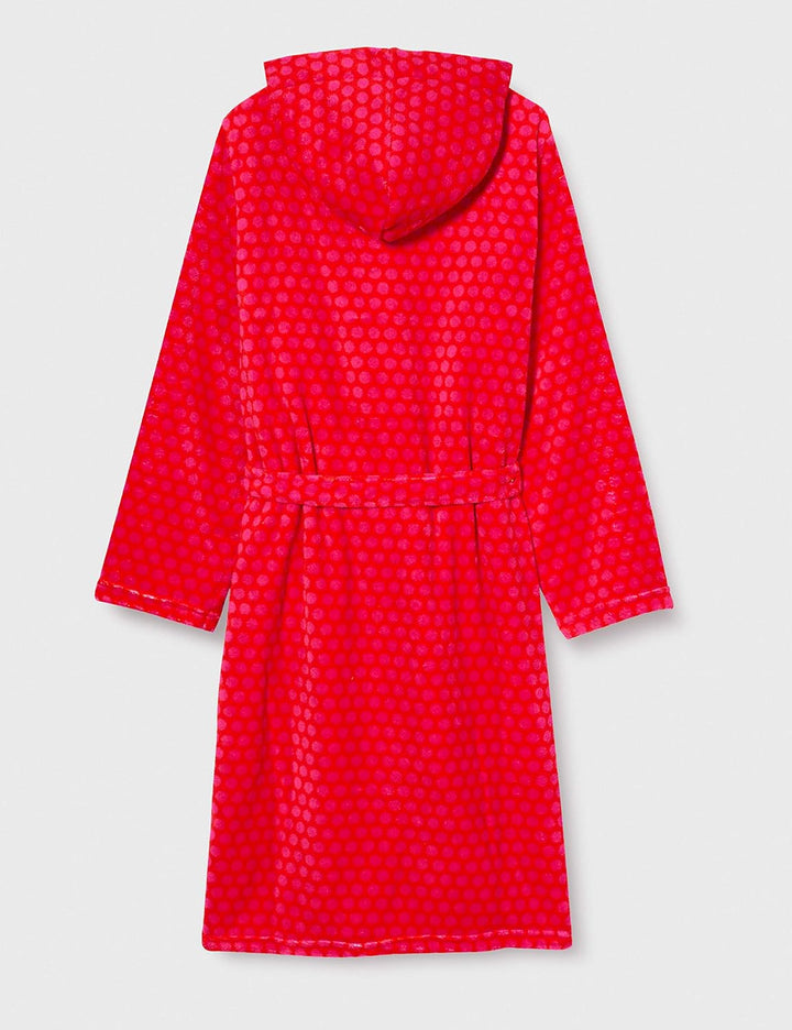 Playshoes Kinder Fleece-Bademantel mit Kapuze, Flauschiger Morgenmantel für Mädchen, die Maus-, Blum