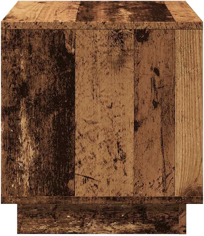 vidaXL Couchtisch Altholz-Optik 40x40x43 cm Holzwerkstoff 40 x 40 x 43 cm Antikes Holz 1, 40 x 40 x
