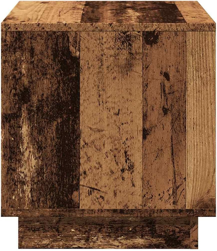 vidaXL Couchtisch Altholz-Optik 40x40x43 cm Holzwerkstoff 40 x 40 x 43 cm Antikes Holz 1, 40 x 40 x