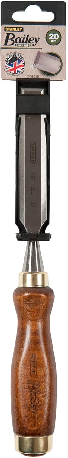 Stanley Bailey Stechbeitel (20 mm Eisenbreite, 150 mm Eisenlänge, Kunststoff-Kappe, nachschärfbar) 2
