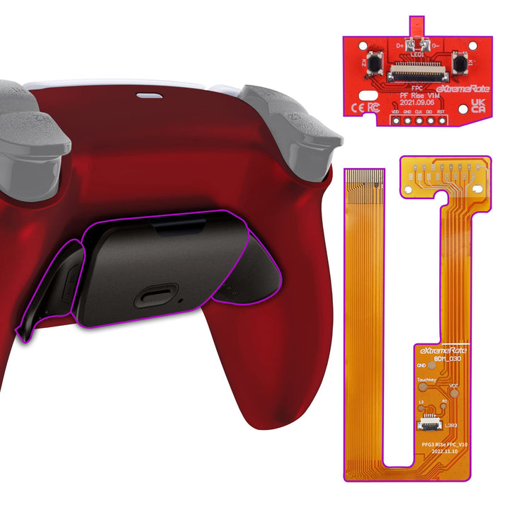 eXtremeRate Programmierbares RISE (RMB) Remap Kit für ps5 Controller BDM-030/040, Real Metal Buttons