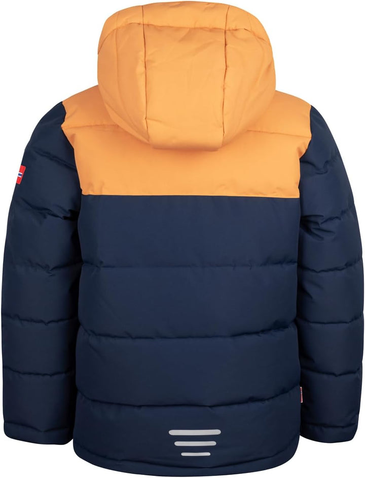 Trollkids Mädchen Winterjacke Gryllefjord 152 Marineblau/Honig/Feuerbeere, 152 Marineblau/Honig/Feue