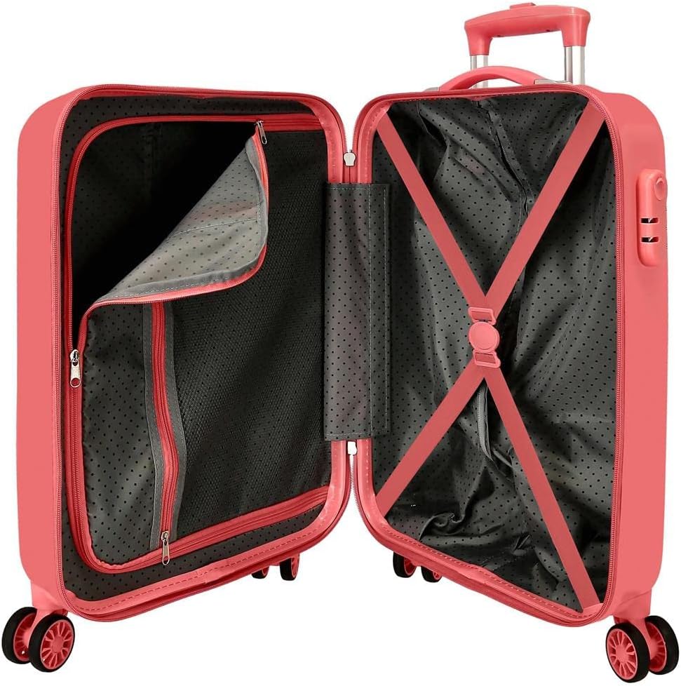 Disney Minnie Lovin Life Kabinenkoffer, Rosa, 38 x 55 x 20 cm, ABS-Kombinationsverschluss, 34 l, 2 k