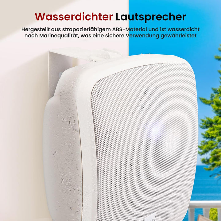 Pyle Lautsprecher Wandhalterung, Musikbox Bluetooth Gross 600 Watt, wasserdichte Box Outdoor & Indoo