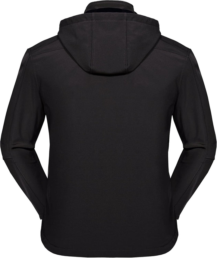 Little Donkey Andy Softshelljacke für Herren mit abnehmbarer Kapuze, Fleecefutter und Wasserabweisen