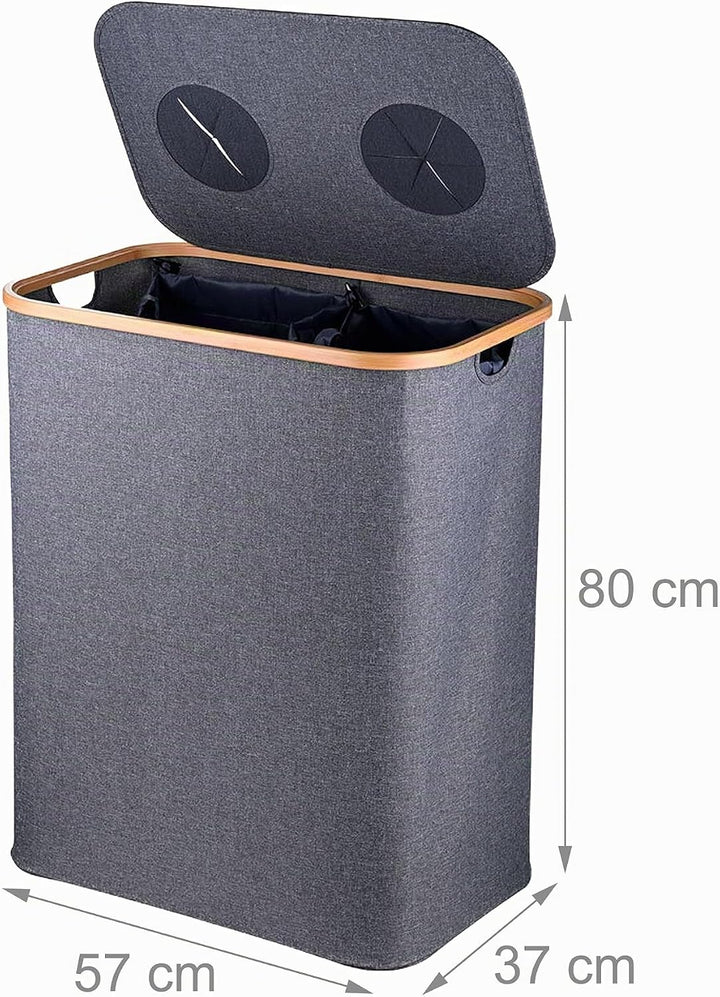 Relaxdays Pfandflaschen Sammelbehälter, 170 L, bis 100 Flaschen, 2 Innenbeutel, Flaschensammler für