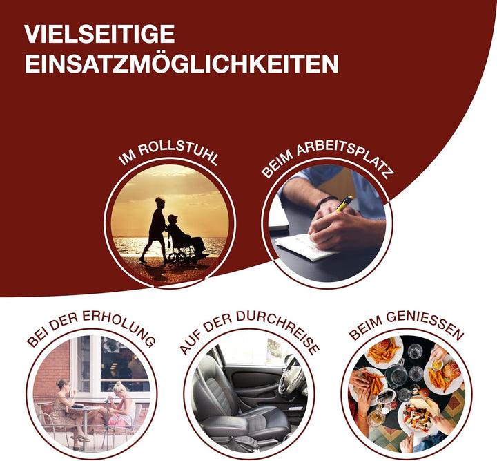 Orthopädisches Memory-Schaum Sitzkissen 10 cm Sitzerhöhung - Ergonomische 40x40x10 cm Aufstehhilfe M