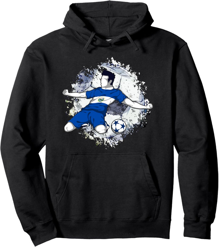 El Salvador Fussball Salvadorianische Nationalflagge Pullover Hoodie