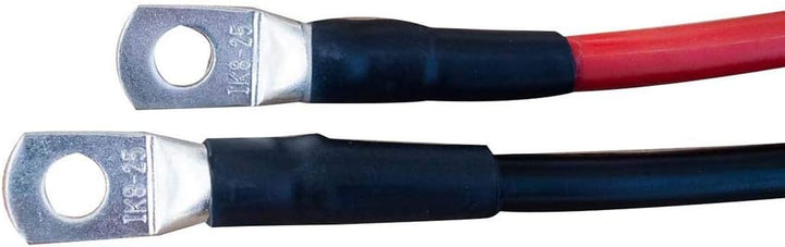 ECTIVE Batteriekabel – M6/M8, 3 m, rot/schwarz, Kupfer, 25 mm² - Massekabel, Batterieladekabel, Stro