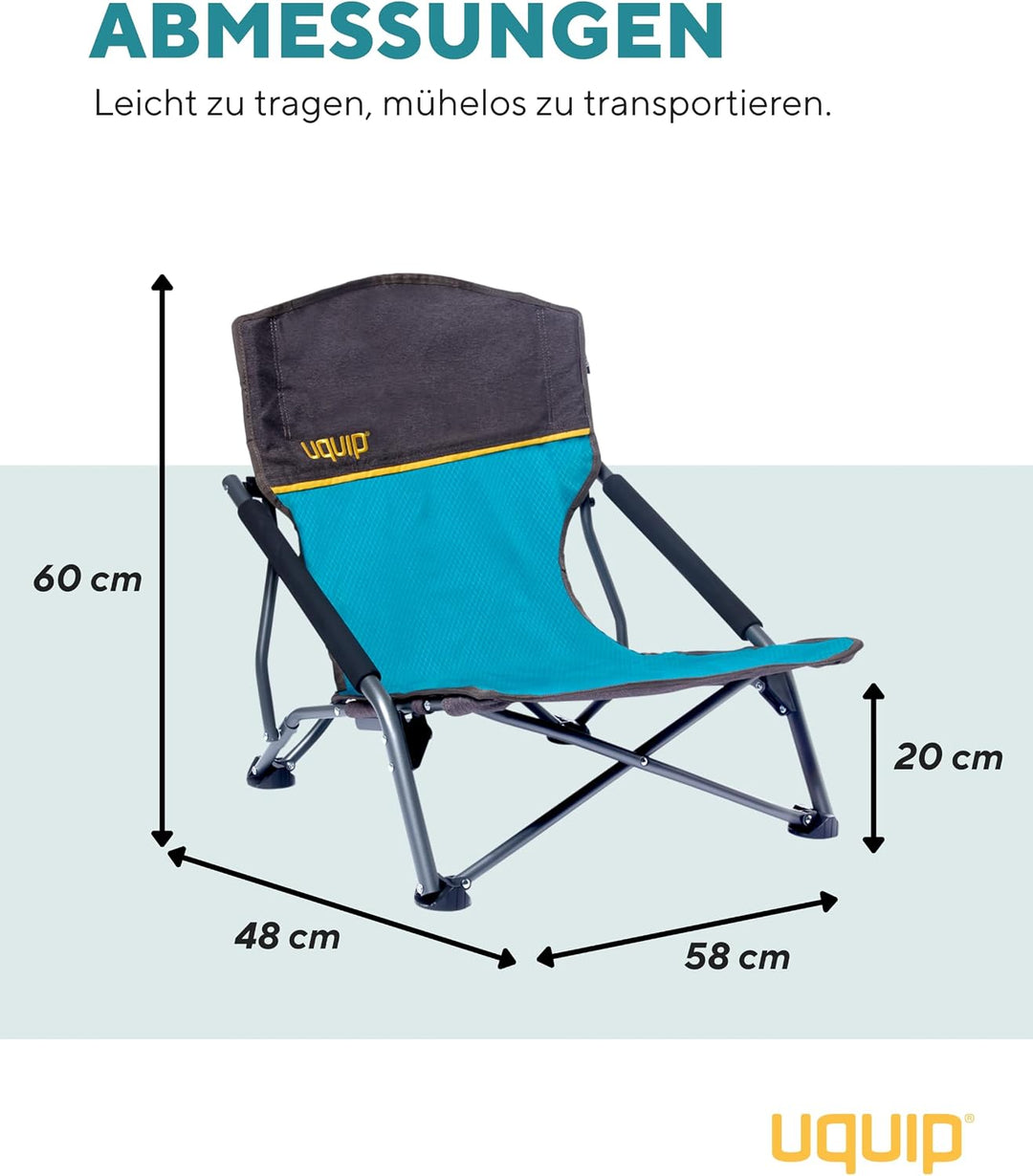Uquip Campingbedarf, Stahl, Rip Stop Polyester 600 D, Blau, Standard