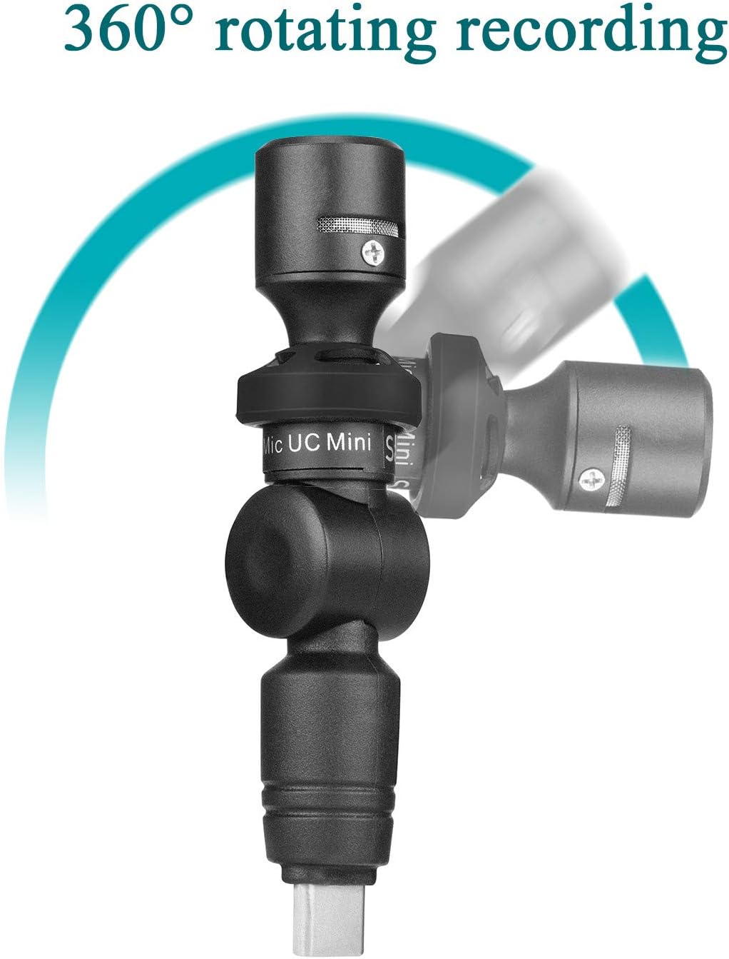 Saramonic Ultrakompaktes, omnidirektionales Kondensatormikrofon für Smartphones, Tablets und Compute