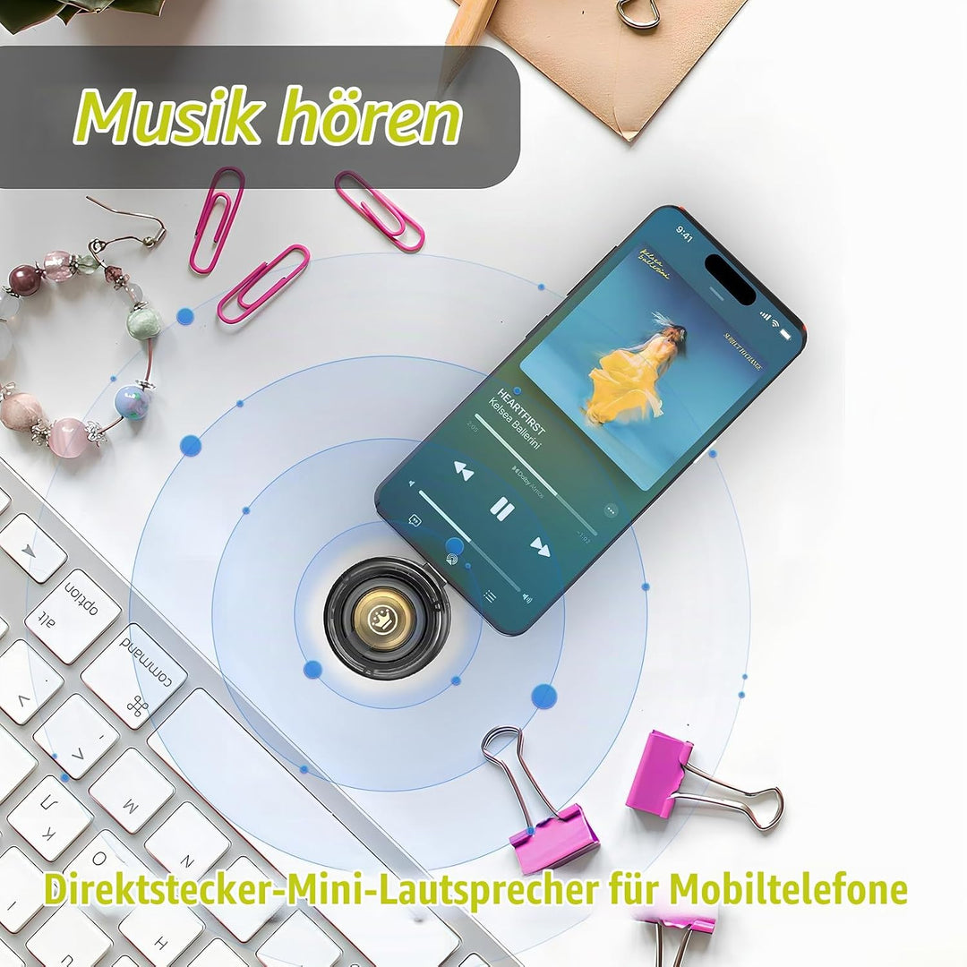 Tragbarer Mini-Lautsprecher, Typ-C Plug-in Verstärker für Telefon