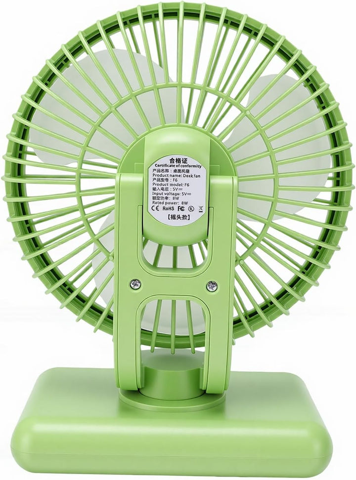 XUMIUZIY Kompakter Wandventilator mit Licht, 5 Geschwindigkeiten, Einstellbare Kühlung für Wohnheim,