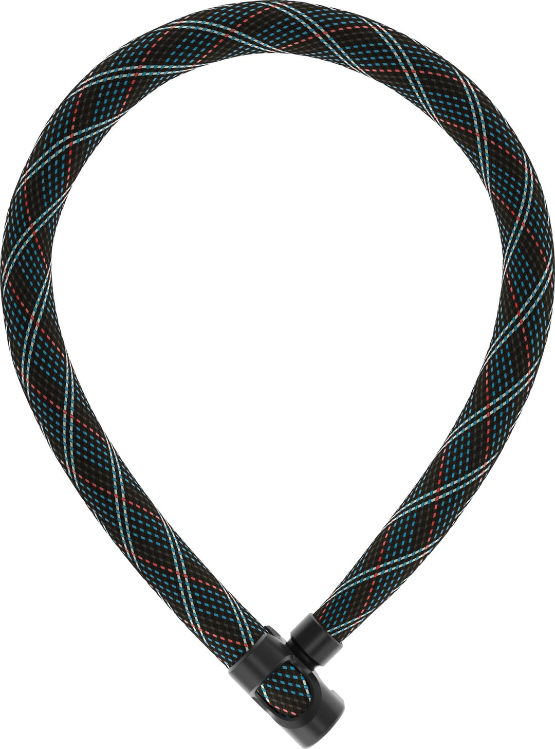 ABUS Kettenschloss IVERA Chain 7210 – Fahrradschloss mit hochflexibler IvyTex-Kunstfaserummantelung