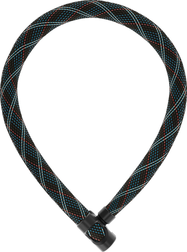 ABUS Kettenschloss IVERA Chain 7210 – Fahrradschloss mit hochflexibler IvyTex-Kunstfaserummantelung