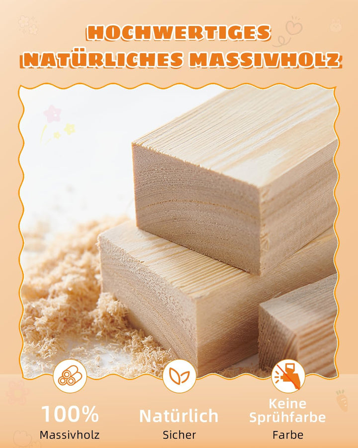 JINDUN Kuscheltier Aufbewahrung Aus Holz, 95cm Höhe Aufbewahrung Kuscheltiere, mit Stofftier Aufbewa