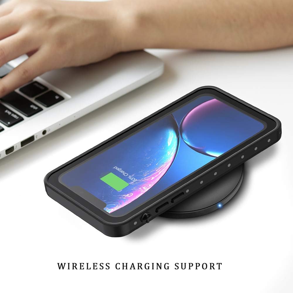 Lanhiem für iPhone XR Hülle, [IP68 Zertifiziert Wasserdicht] 360 Grad Handyhülle, Stossfest Staubdic