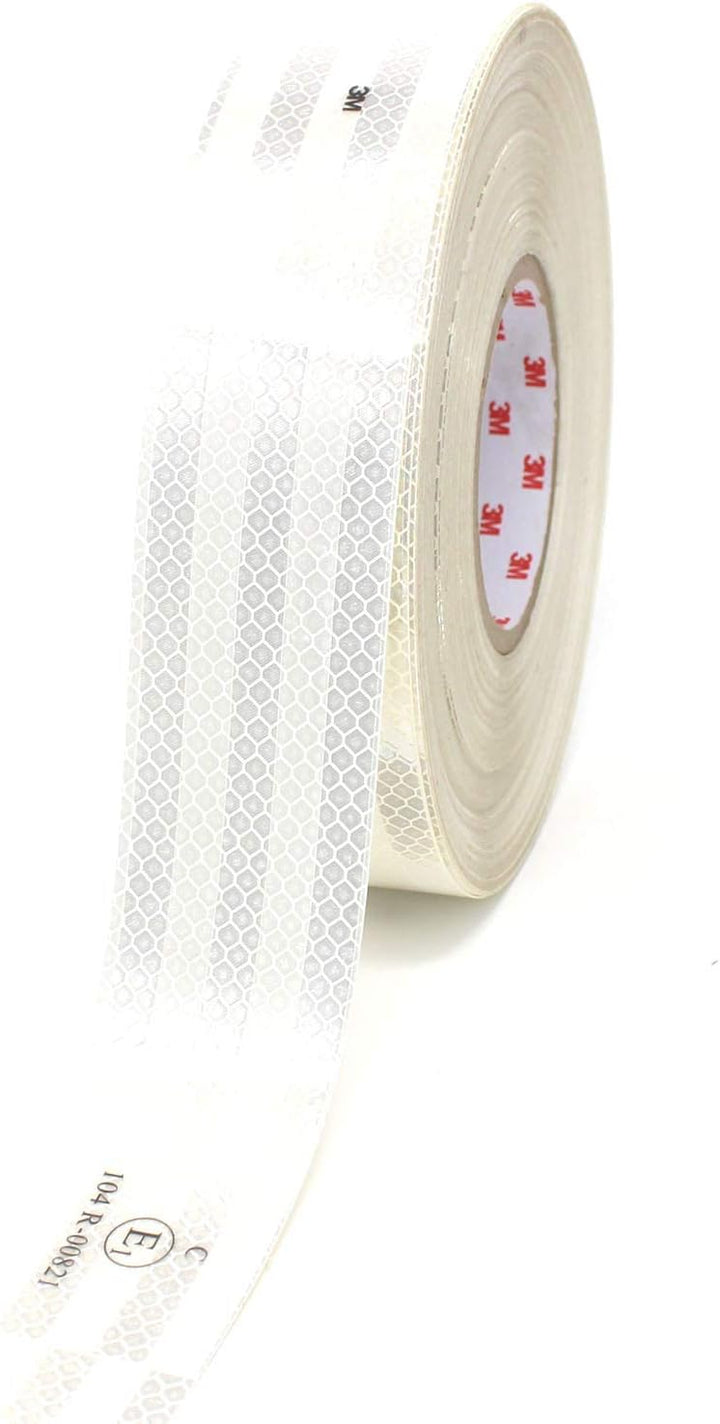 Finest Folia 3M Diamond Grade 983 Scotchlite Konturmarkierung 50mm Reflexfolie Reflexband (Weiss-10,
