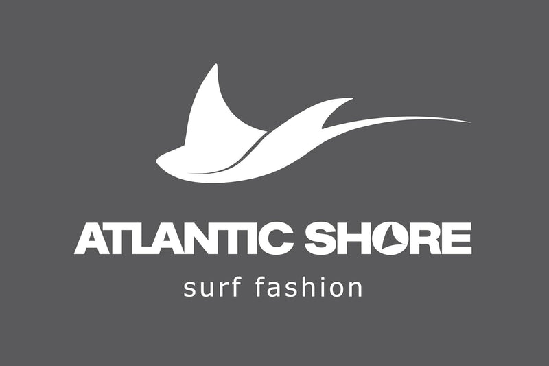 ATLANTIC SHORE | Surf Poncho | Badeponcho mit Kapuze aus 100% Baumwolle | Unisex | Basic für Erwachs