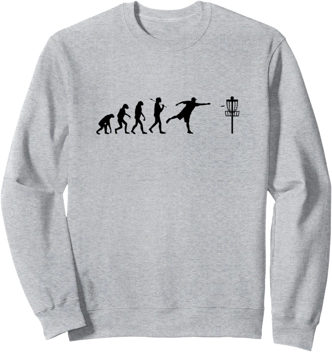 Disc Golf Evolution Lustiges Geschenk Discgolf Geschenke Sweatshirt