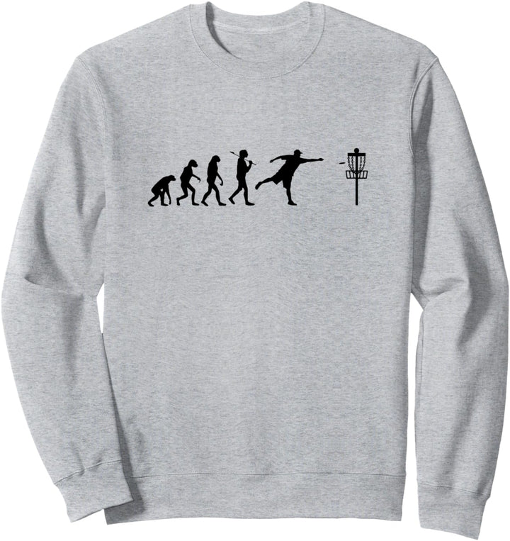 Disc Golf Evolution Lustiges Geschenk Discgolf Geschenke Sweatshirt