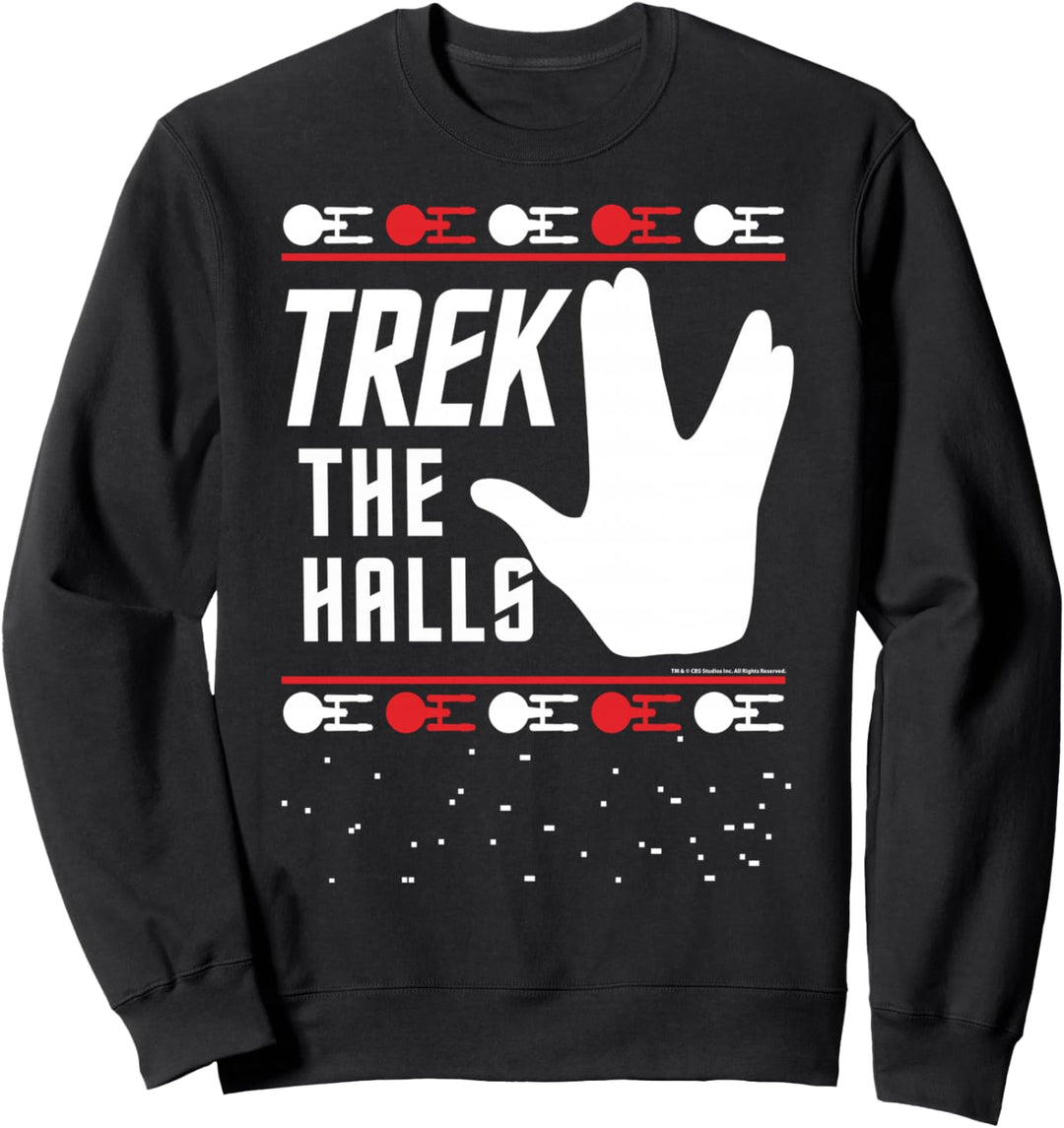 Star Trek Christmas Trek The Halls Sweater Sweatshirt