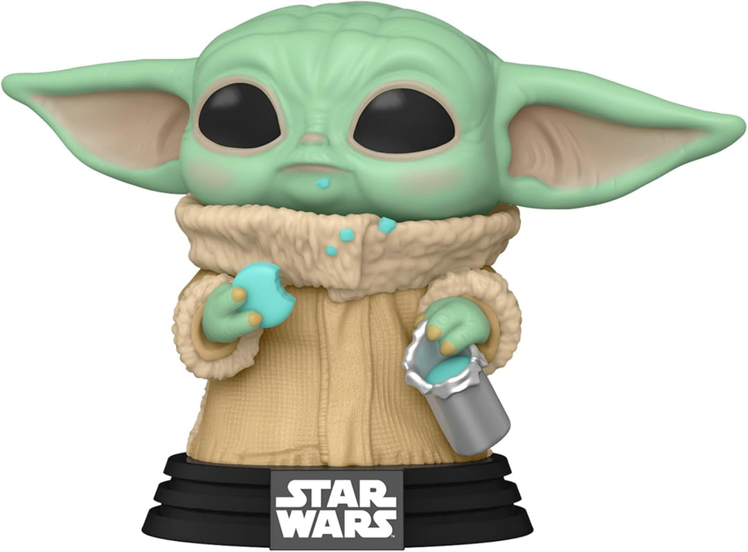 Funko Pop! Star Wars: The Mandalorian - Grogu (The Child, Baby Yoda) mit Cookie - Vinyl-Sammelfigur