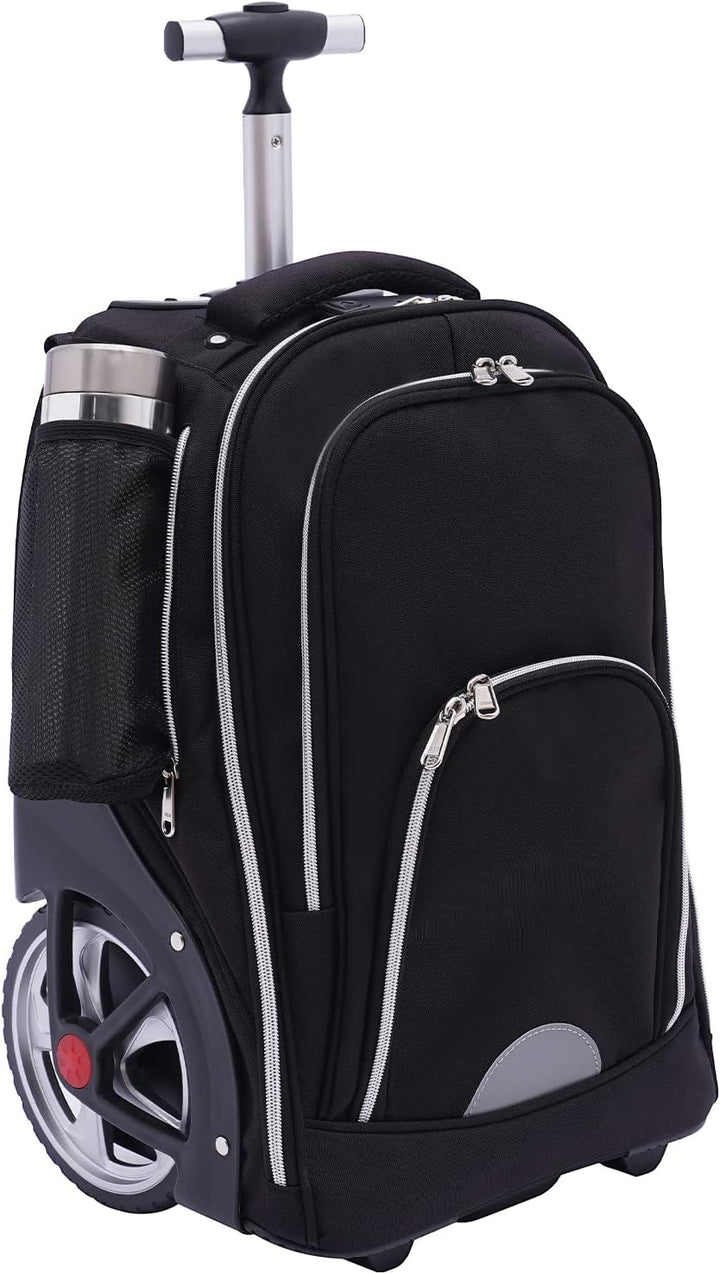 Reisetasche Mit Rollen 2-Rad Trolley Rucksack Business Laptop Tasche Handgepäck Backpack Schlichtes