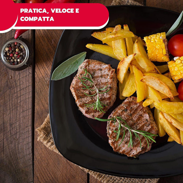 ARDES - Professionelles elektrisches Grillgerät 2000W Elektrischer Kontaktgrill für Brötchen und Pia