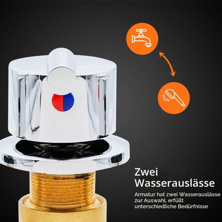 AFUDER Wasserhahn Badewanne Badewannenmischer Duscharmaturen Badezimmer Wasserhahn Kaltes Heisses Wa