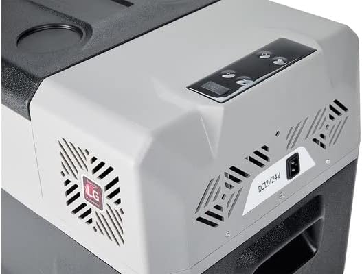BERGER Kompressor Kühlbox B40-T 39 L │ 12V, 24V, 230V Stecker │ Elektrische Auto Kühlbox mit Rollen