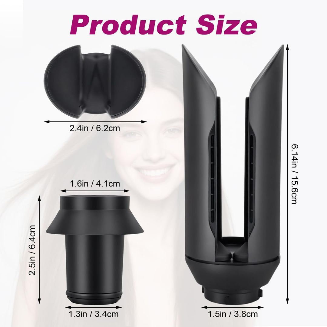 Haarglätter Aufsatz für Dyson Airwrap HS01/HS05/HS08, Lockenstab-Glättungsdüse glättet kompatibel mi