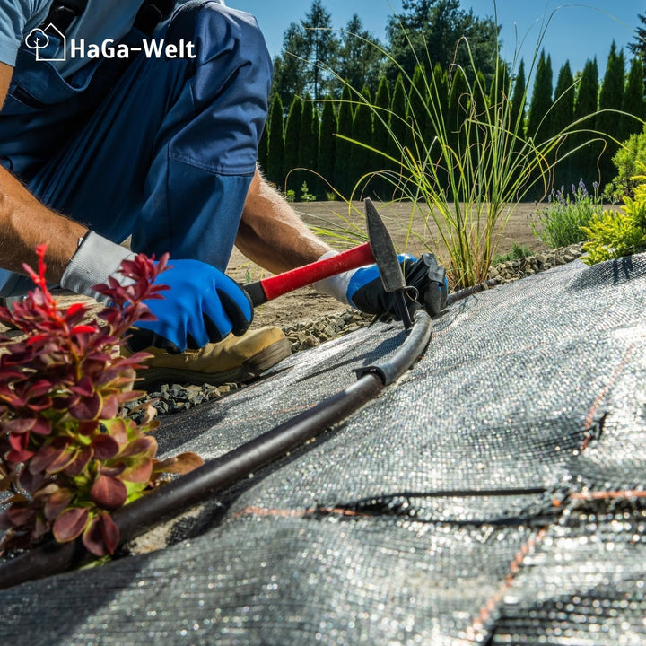 HaGa® 50m Tropfschlauch mit Druckkompensierung Perlschlauch effektive Bewässerung Tropfbewässerung i