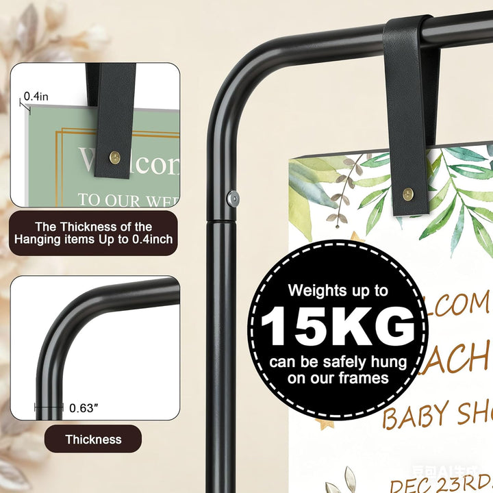 Jolitac Hochzeitsständer, Hochzeit Willkommensschild, Präsentationsständer, Hochzeitsschild Willkomm