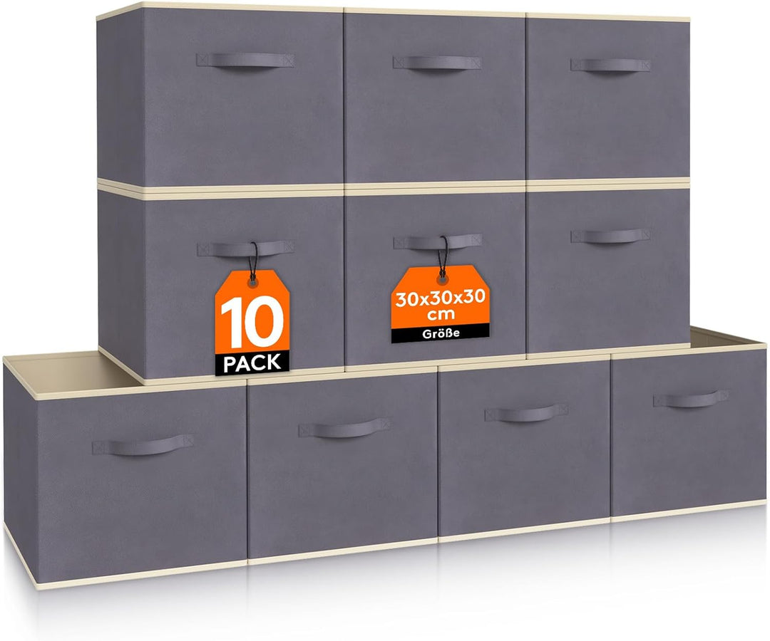 Lifewit 6 Stück Aufbewahrungsbox aus Stoff, Faltbar Aufbewahrungswürfel Kallax Boxen Aufbewahrung au