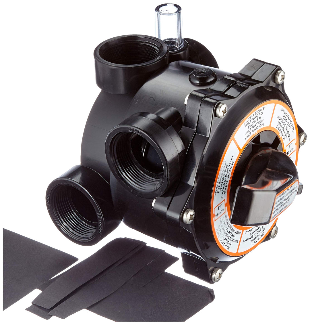 Productos QP Ventil 6 Wege ohne Verbindungen 11/2 Zoll, schwarz, 47 x 28 x 28 cm, 500480N