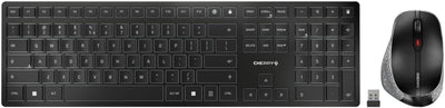 CHERRY DW 9500 Slim, kabelloses Tastatur- und Maus-Set, Internationales Layout (QWERTY), Bluetooth-