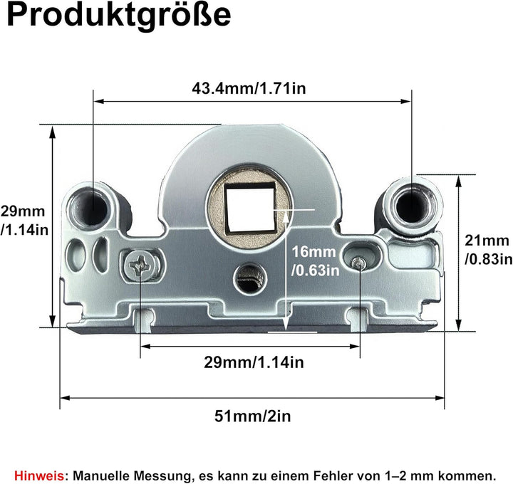 Maco Schneckengehäuse Ersatzteile für Fenster,Balany Door, Dachfenster, Rolladen Ersatzteile Schraub