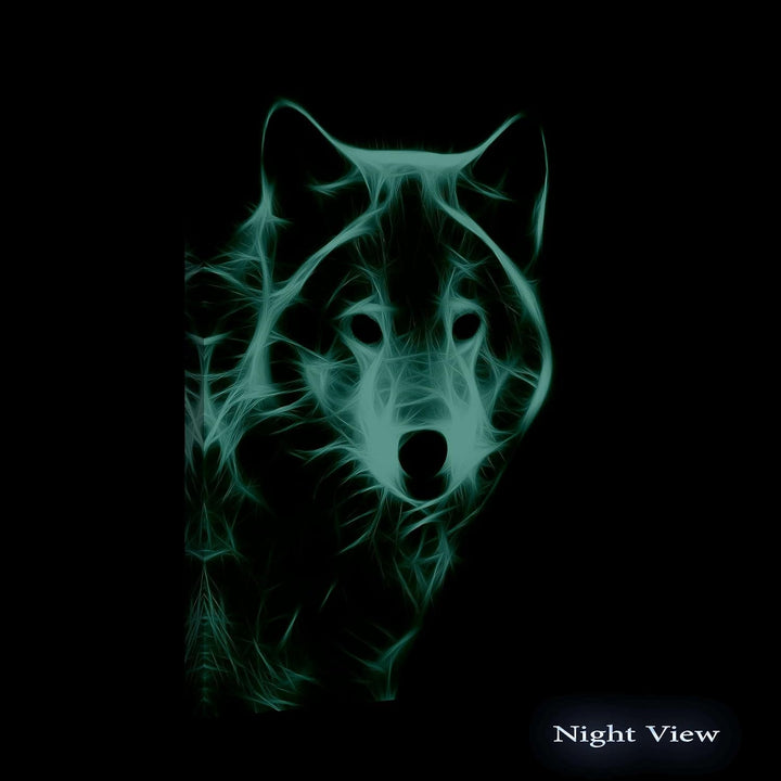 Startonight Bilder Weisser Wolf, Leinwandbilder Moderne Kunst, Tiere Wanddeko Kunstdrucke, Wandbilde