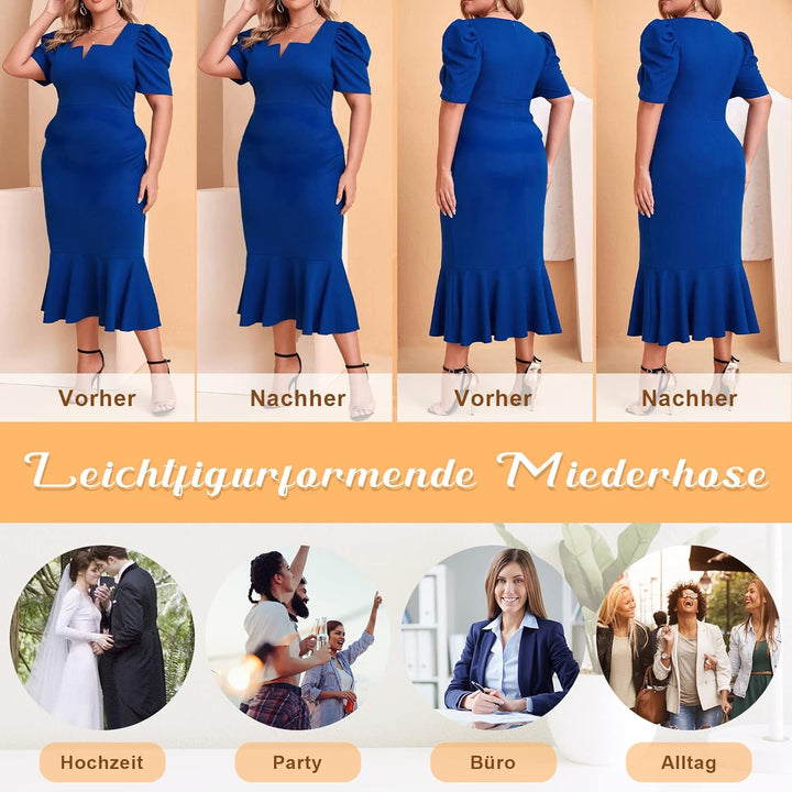 YARRCO Bauchweg Unterhose Damen Shapewear Miederhose Hohe Taille Figurformende Unterwäsche Leggings