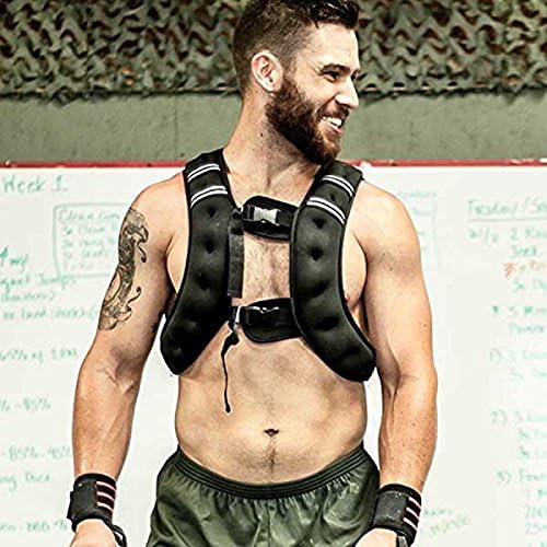Gewichtweste Trainingsweste 10kg Gewichtsweste X-Style 10 kg für Fitness und Laufen Verstellbare Lau