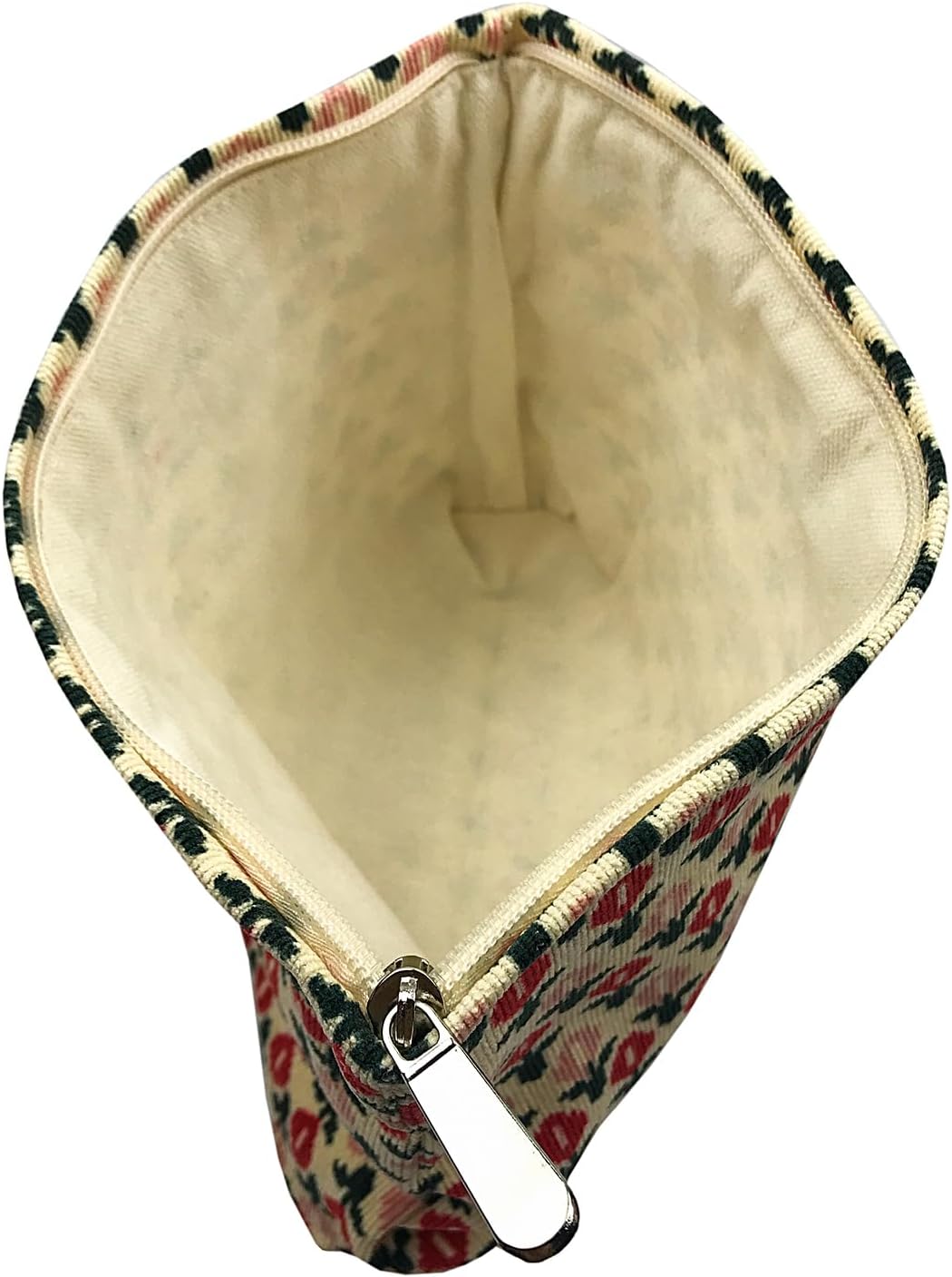 Make-up-Tasche für Damen, Cord-Kosmetiktasche, ästhetisches Design, Damen-Tragetasche, Federmäppchen