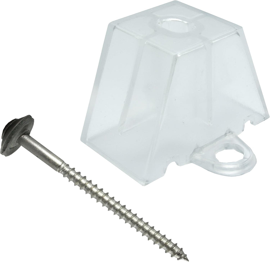 50 Abstandhalter Profil 35/207 Trapez und 50 Spenglerschrauben 4,5x65 mm Edelstahl A2 EPDM 15 mm