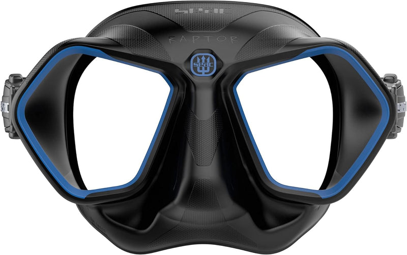 SEAC Raptor, Low Volume Maske für Freitauchen u standard schwarz/blau, standard schwarz/blau