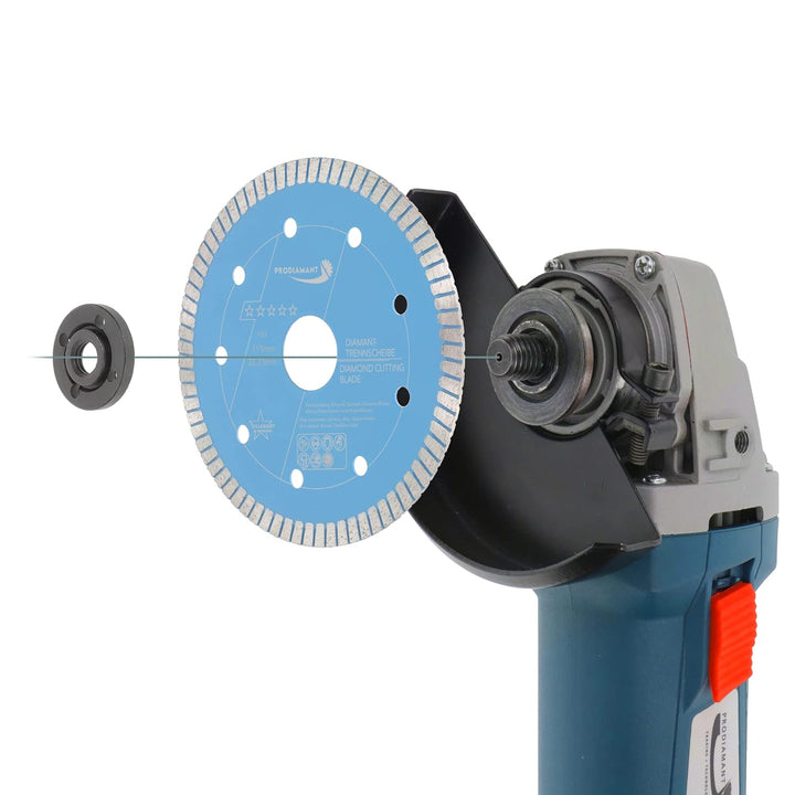 PRODIAMANT F33 Profi Diamant Trennscheibe ø 115mm für Natursteine Granit und Fliesen Bohrung 22,2mm